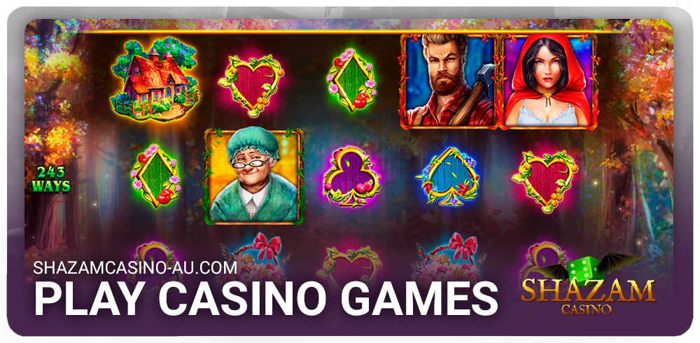Play casino games at Shazam Casino