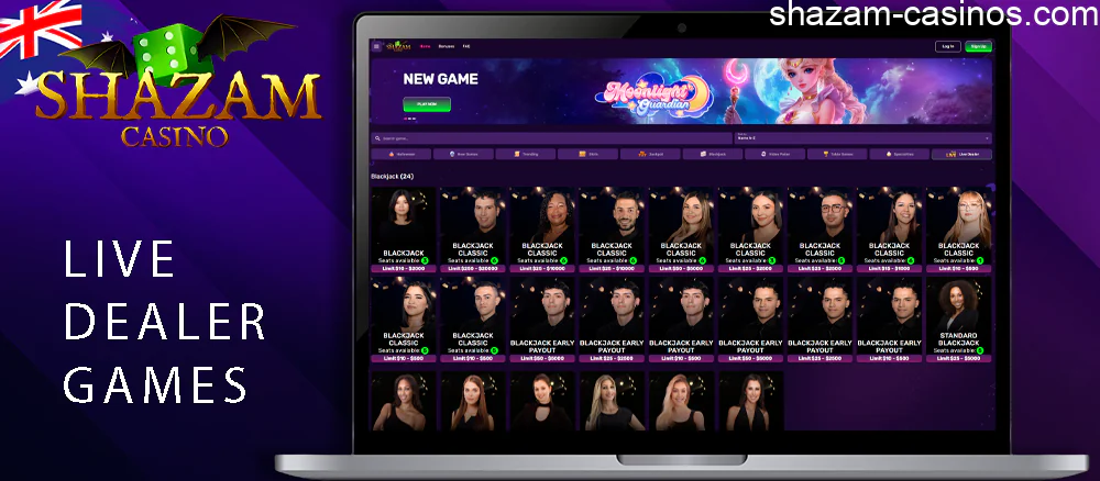 Shazam casino Live Dealer