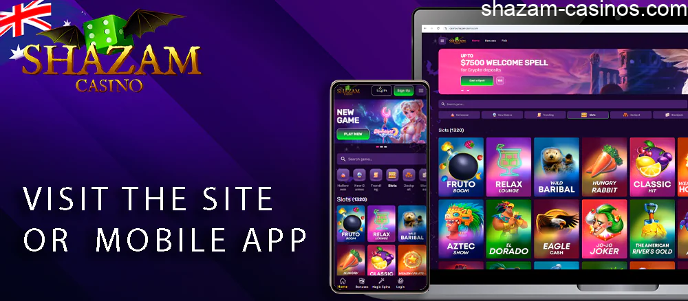 Visit the Shazam site or open the app