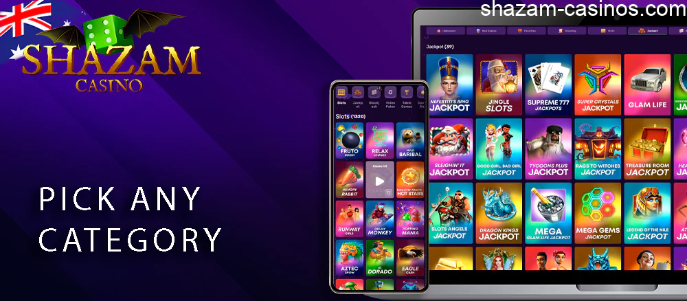 Pick any Shazam game category you like