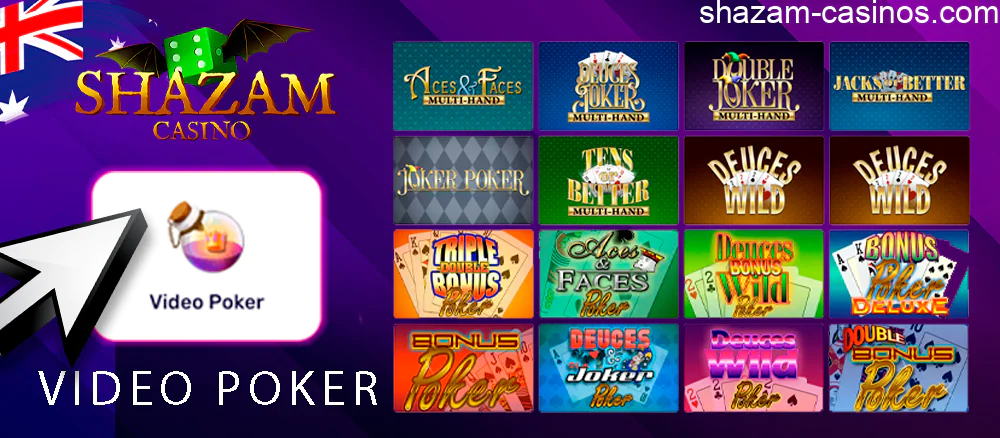 You should try the following Shazam Casino online games