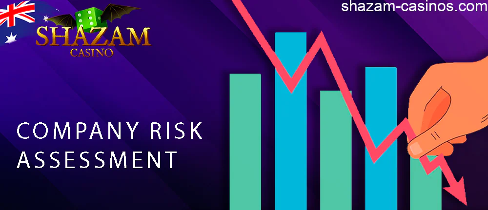 Shazam Casino Australia regularly conducts risk assessments of its operations