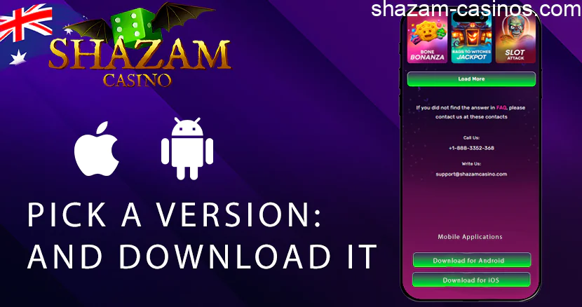 Select the Shazam application option that suits you