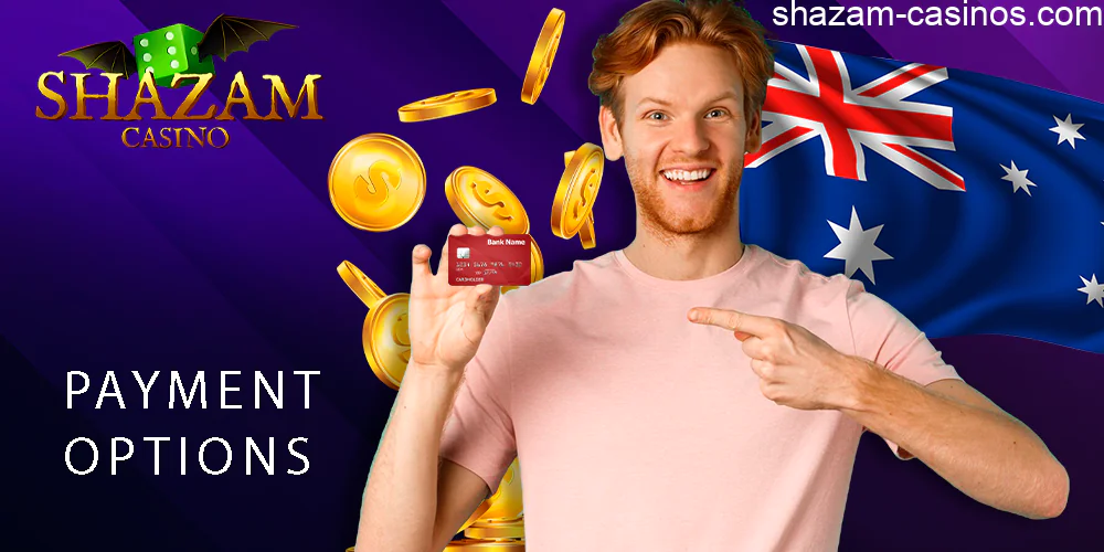 The Shazam casino banking options