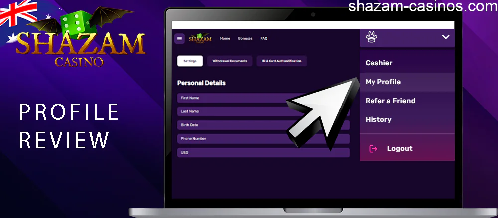 About Shazam casino profile