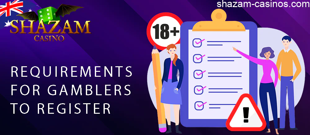 Shazam gambling company’s requirements