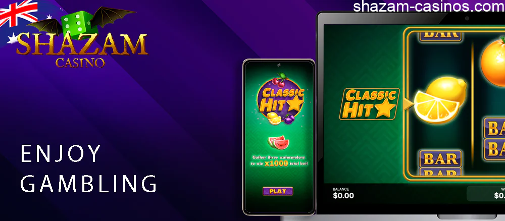 Enjoy gambling Shazam Casino pokies