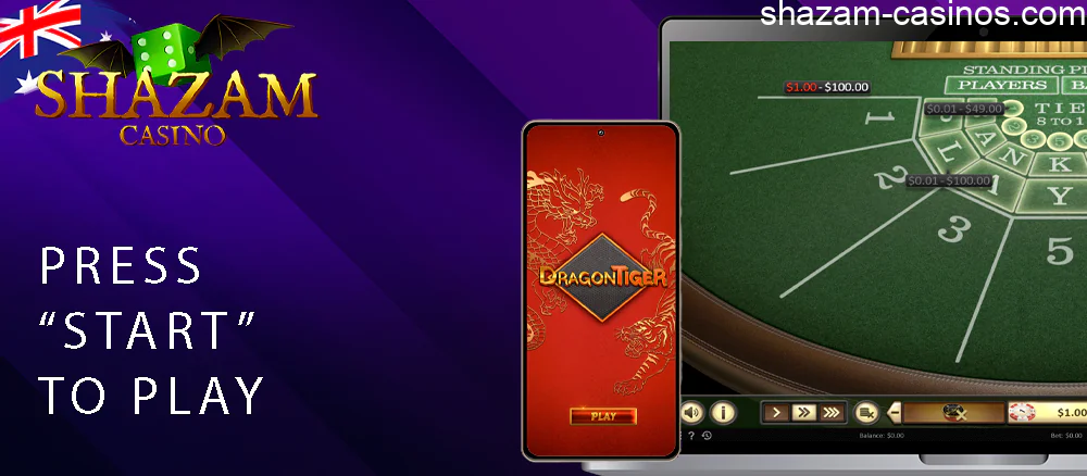 Play Shazam casino table games
