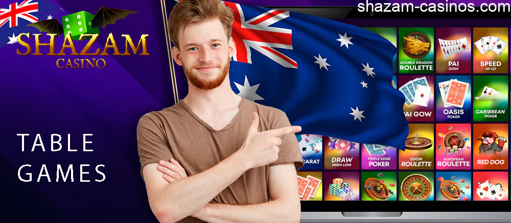 56 Shazam casino table games