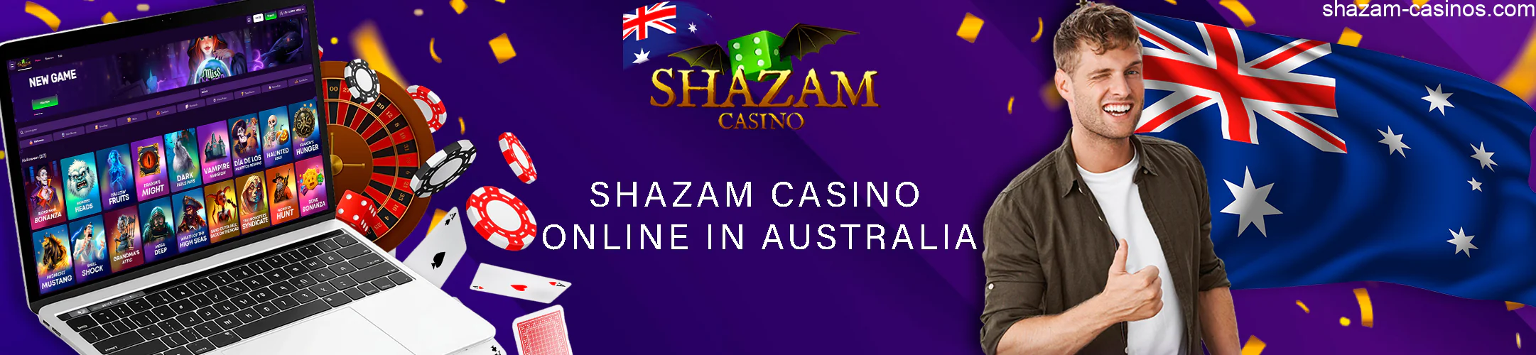 Shazam Casino in Australia diverse game selection of over 1,200 games